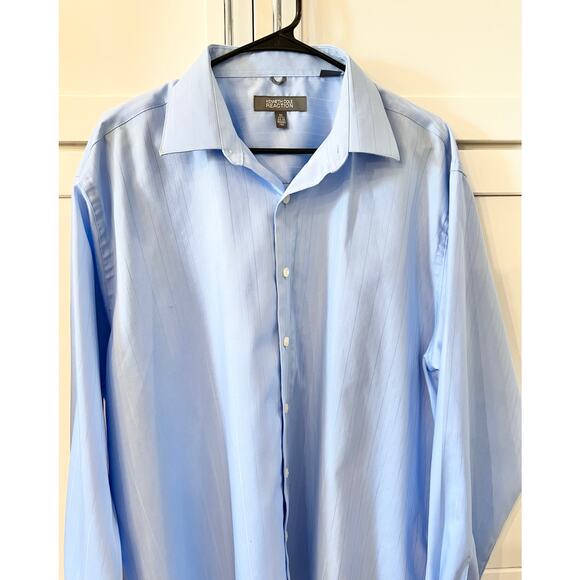 Kenneth Cole REACTION Mens Button Down Dress Shirt XL 17 1/2 34-35 Long Sleeve - Picture 7 of 9